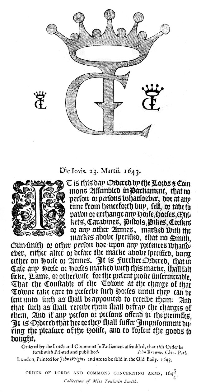 Silahlarla ilgili Lordlar ve Avam Kamarası, 16431644, 1893 by Unbekannt