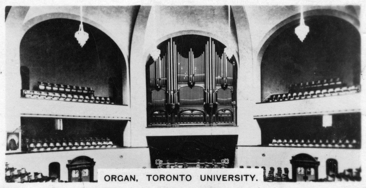 Organ, Toronto Üniversitesi, c1920