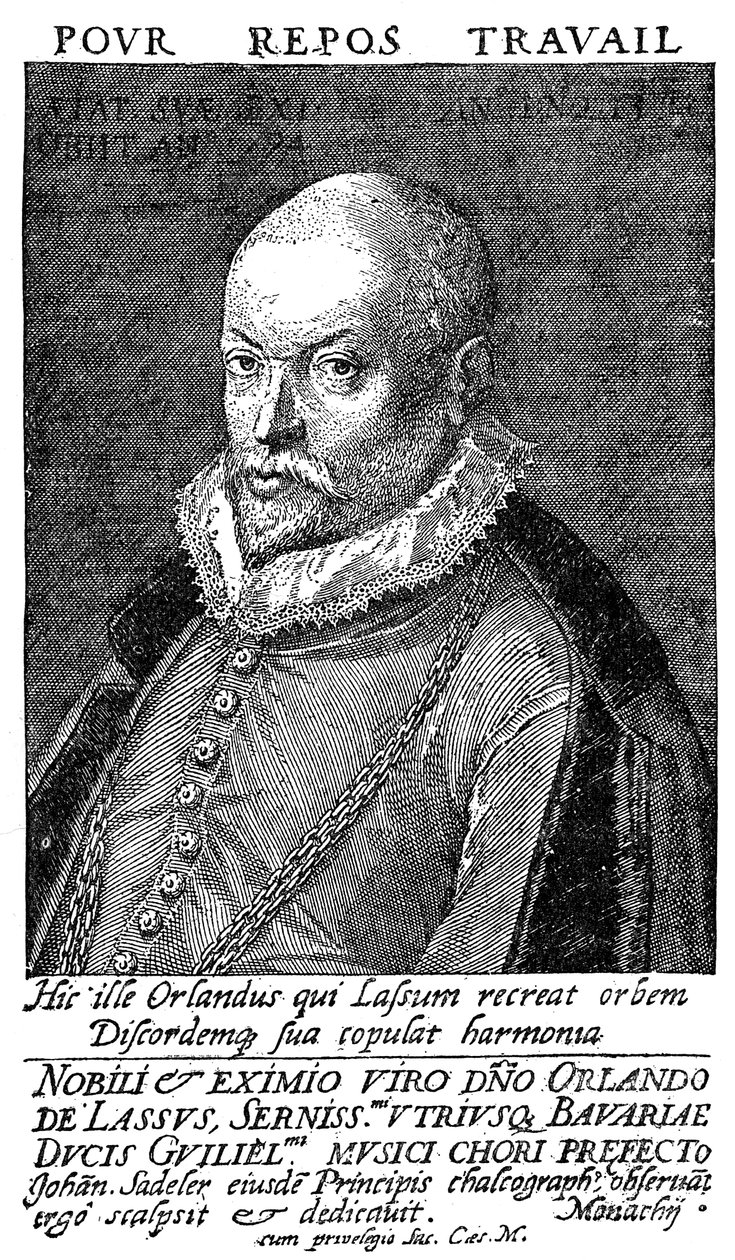 Orlandus Lassus, Flaman Rönesans bestecisi ve müzisyeni, 16. yüzyıl by Unbekannt