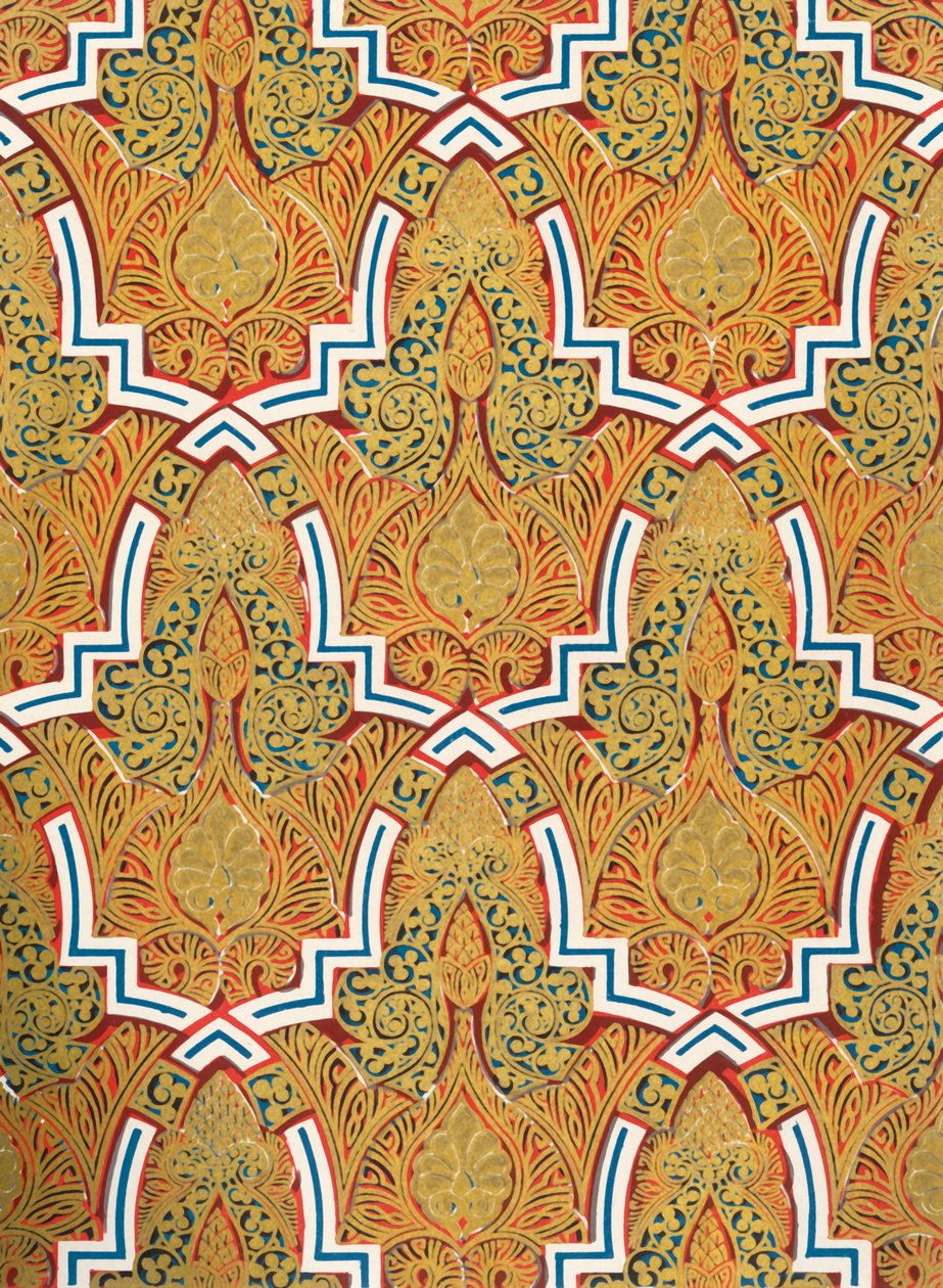 Duvarlardaki panolarda süsleme, Cami Avlusu, 1907. by Unbekannt