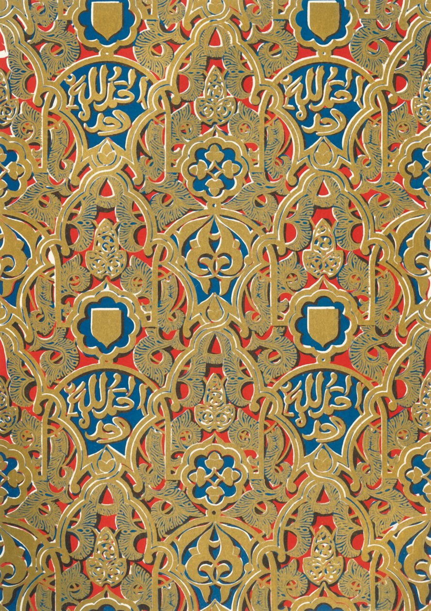 Duvarlardaki süsleme, Abencerrages Salonu, 1907. by Unbekannt