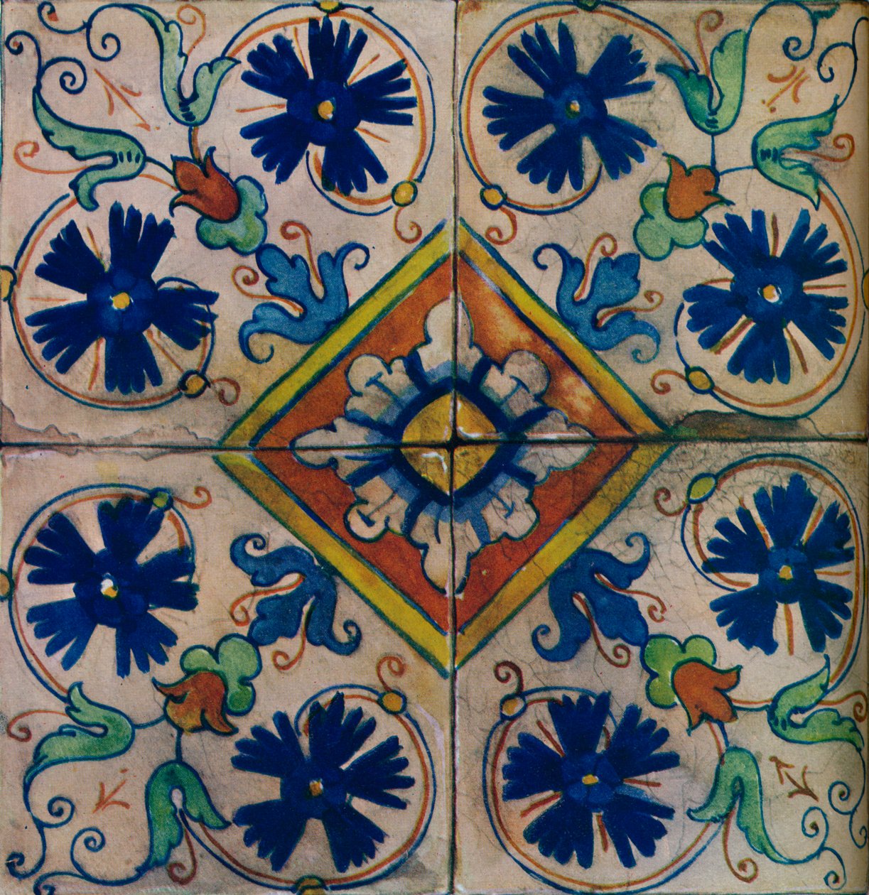 Süs Hollanda çinileri, İtalyan etkisi, c1600 by Unbekannt