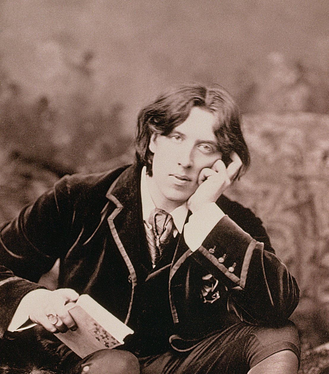 Oscar Wilde, İrlanda doğumlu oyun yazarı ve zeka, 1882 by Unbekannt