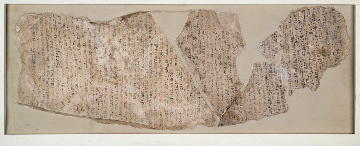 Ostracon, hiyerarşide yazılı, XIX. Hanedan MÖ c1292 - MÖ c1190 by Unbekannt