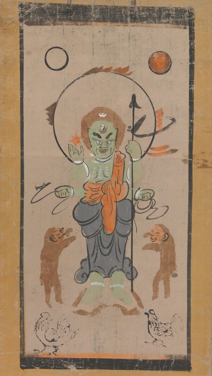 Otsu-e-of-yazılı belge Yaksha Vaj ve diğerleri ve k-person, 17. satır ry. by Unbekannt