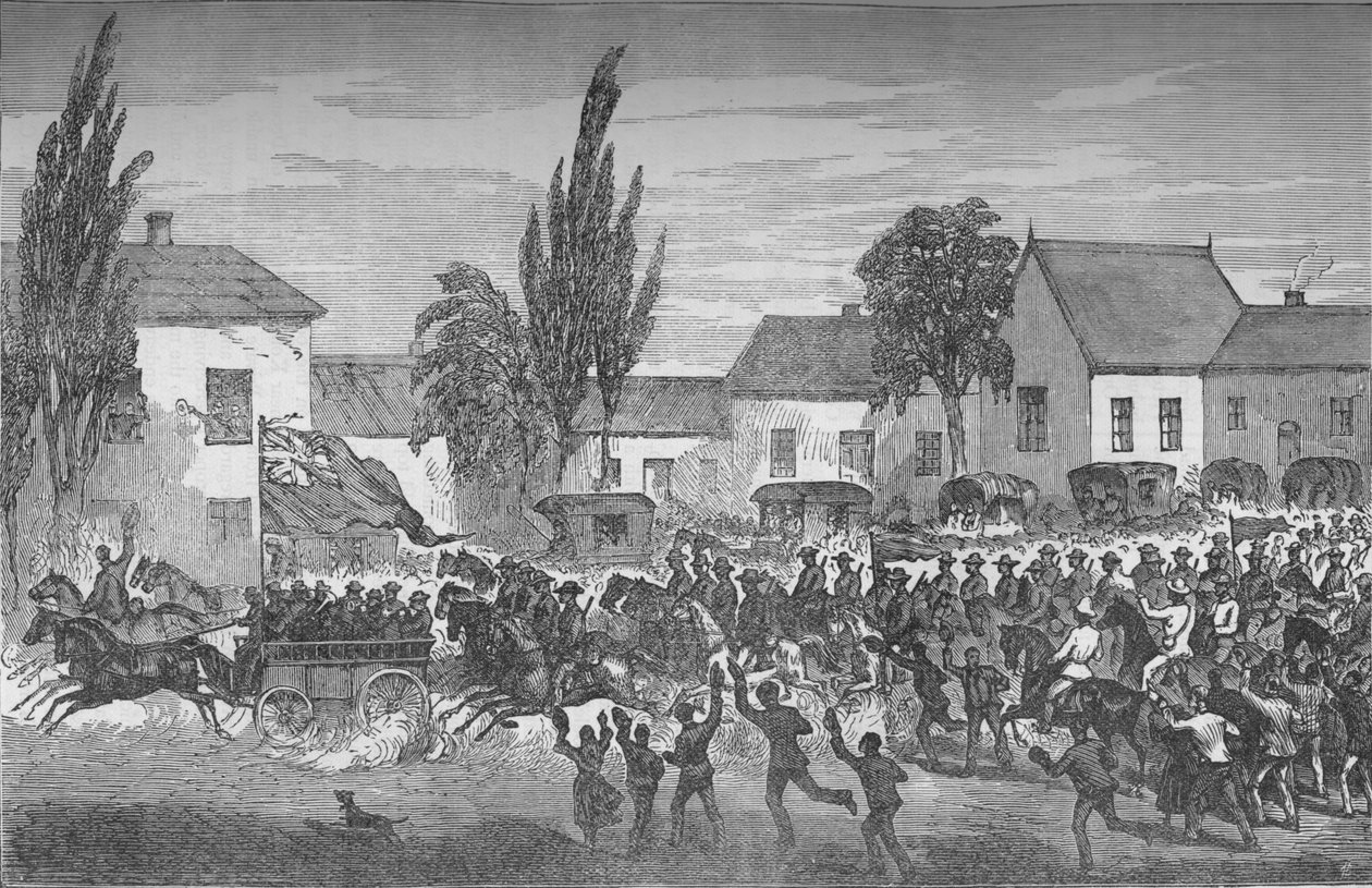 Doğu Sınırına Başlayan Oudtshoorn Atlı Gönüllüler, c1880 by Unbekannt