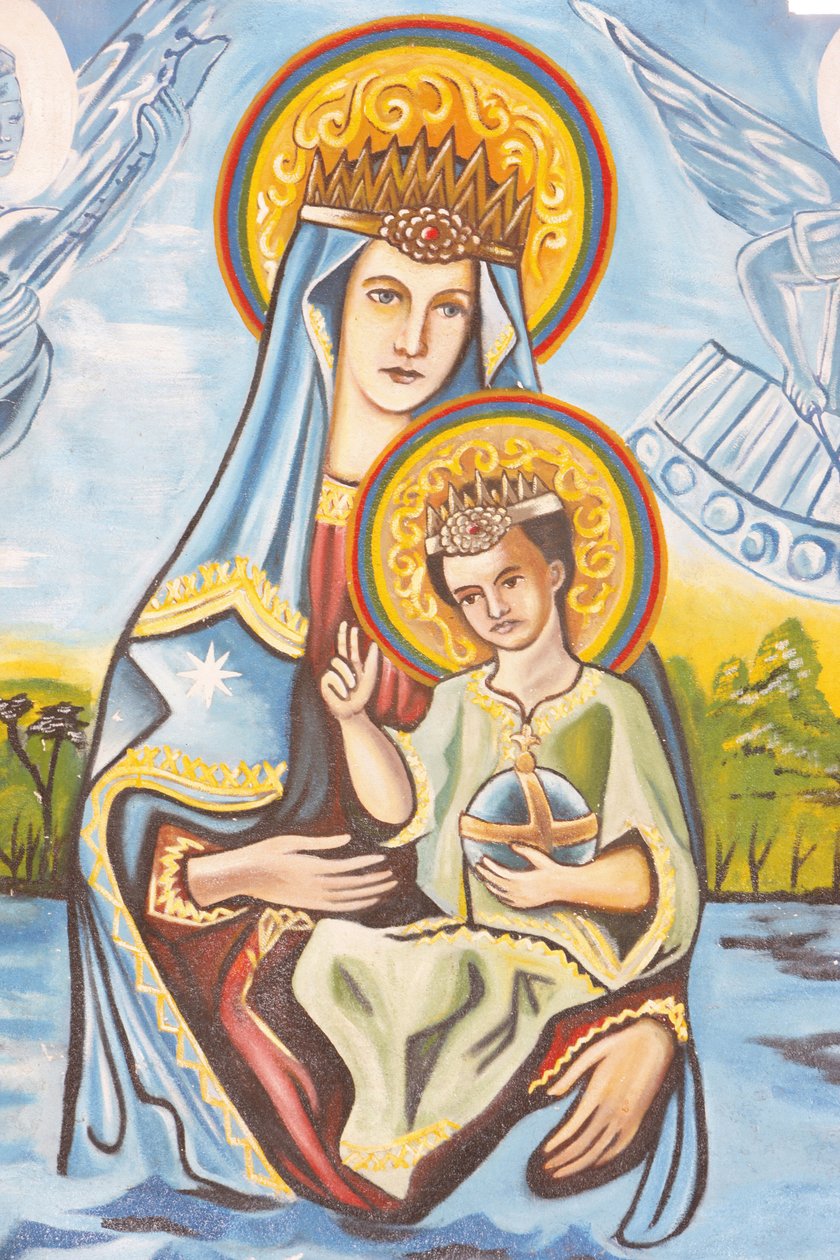Our Lady of Togo fresk, Togoville, Togo by Unbekannt