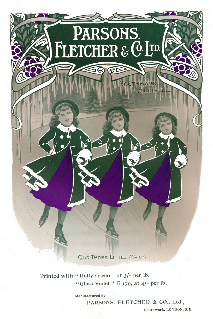 Üç Küçük Hizmetçimiz - Parsons, Fletcher & Co. Ltd reklamı, 1909. by Unbekannt