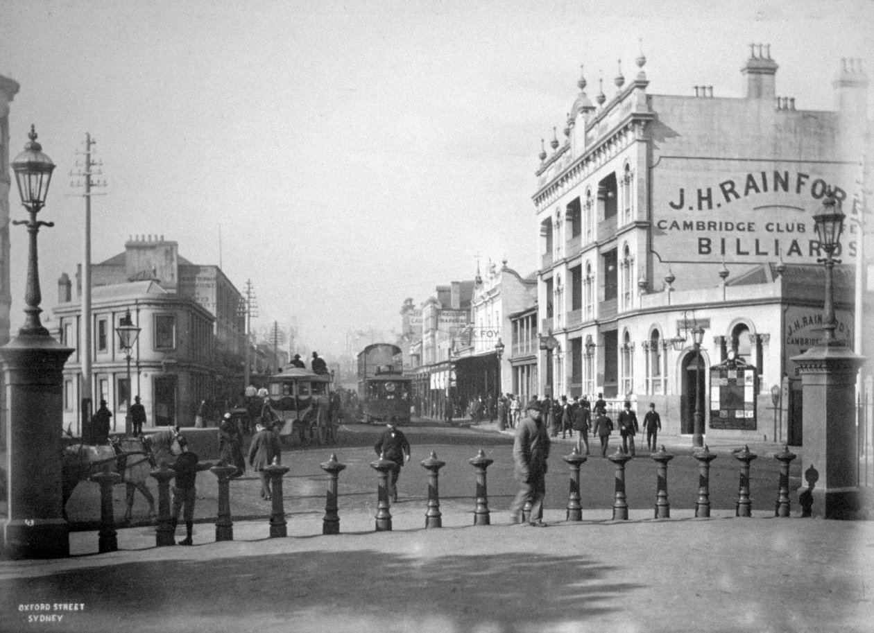 Oxford Street, Sidney, Yeni Güney Galler, Avustralya, c1885 by Unbekannt