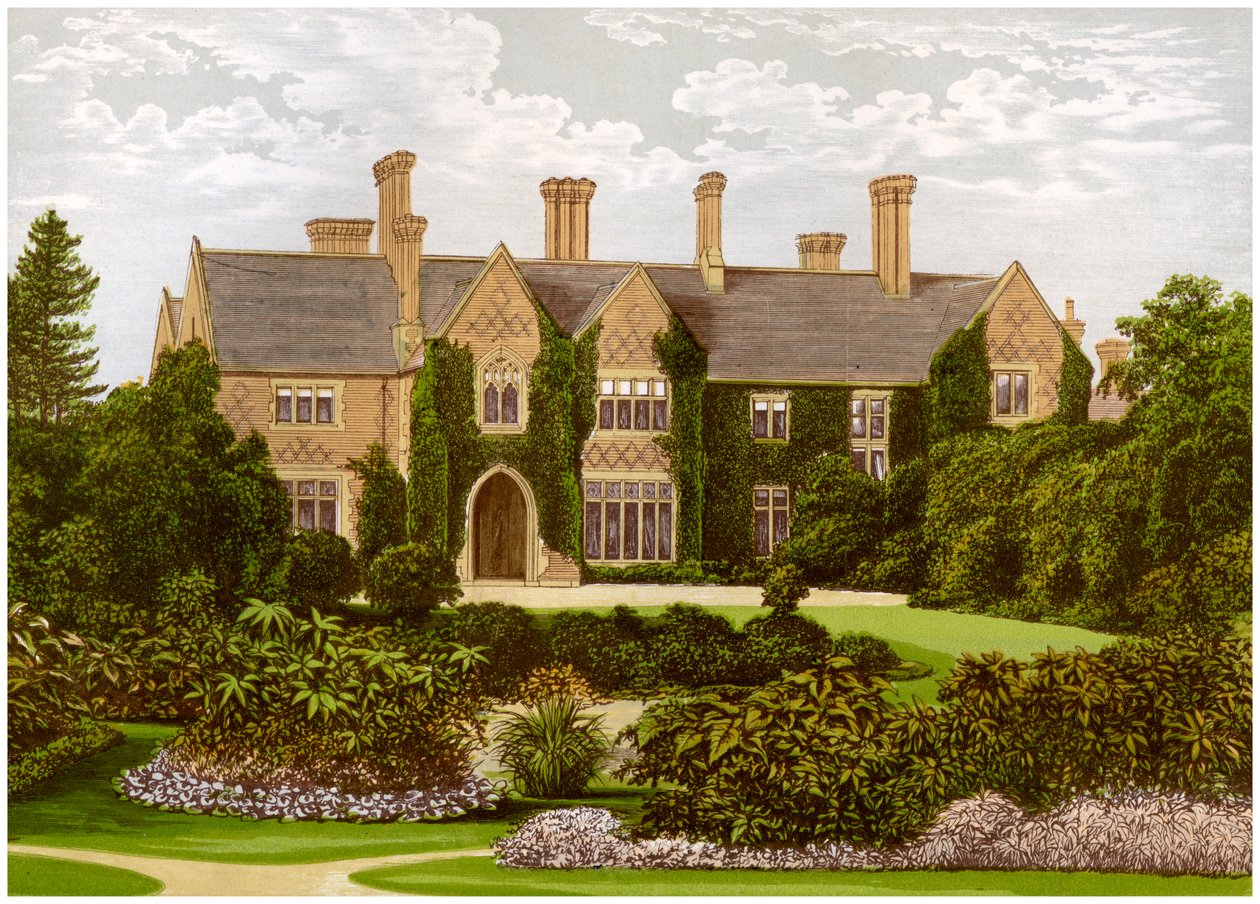 Oxley Malikanesi, Staffordshire, Staveley-Hill ailesinin evi, c1880 by Unbekannt