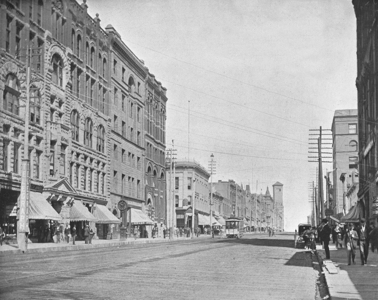 Pacific Avenue, Tacoma, Washington, ABD, c1900. by Unbekannt