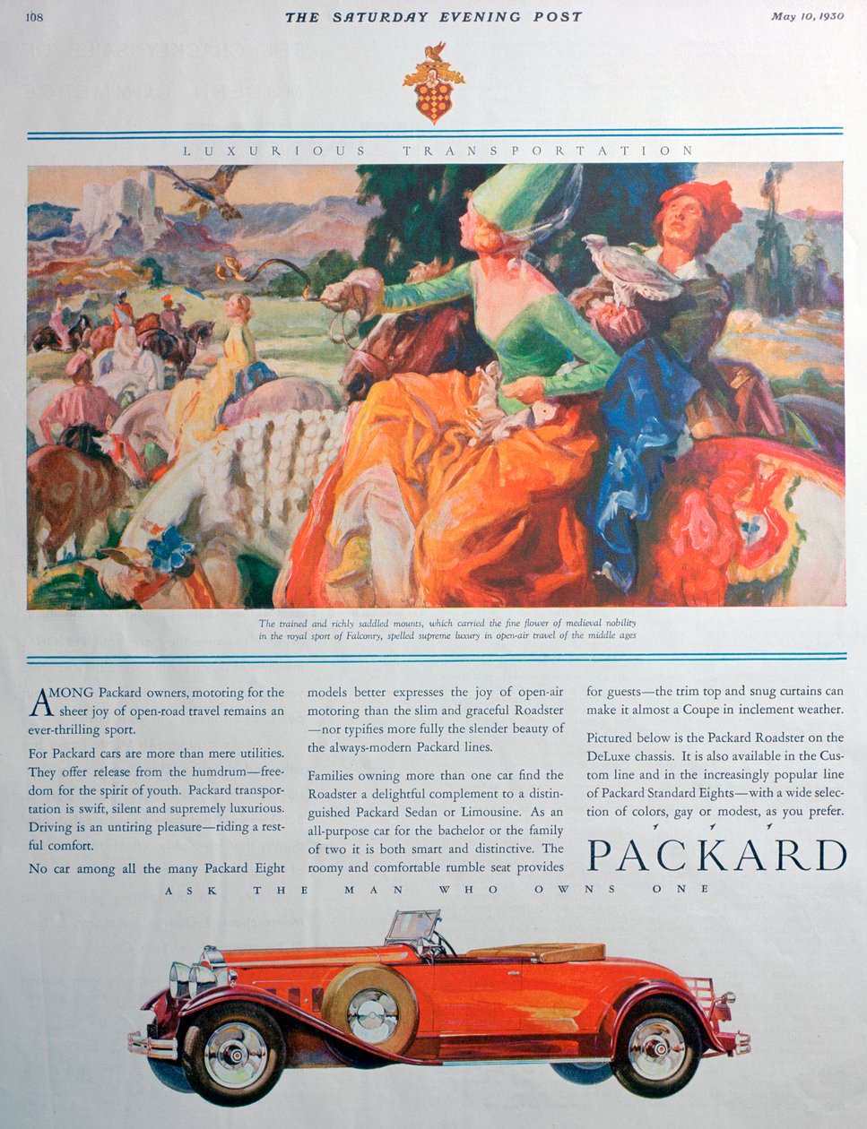 Packard araba reklamı, 1930 by Unbekannt