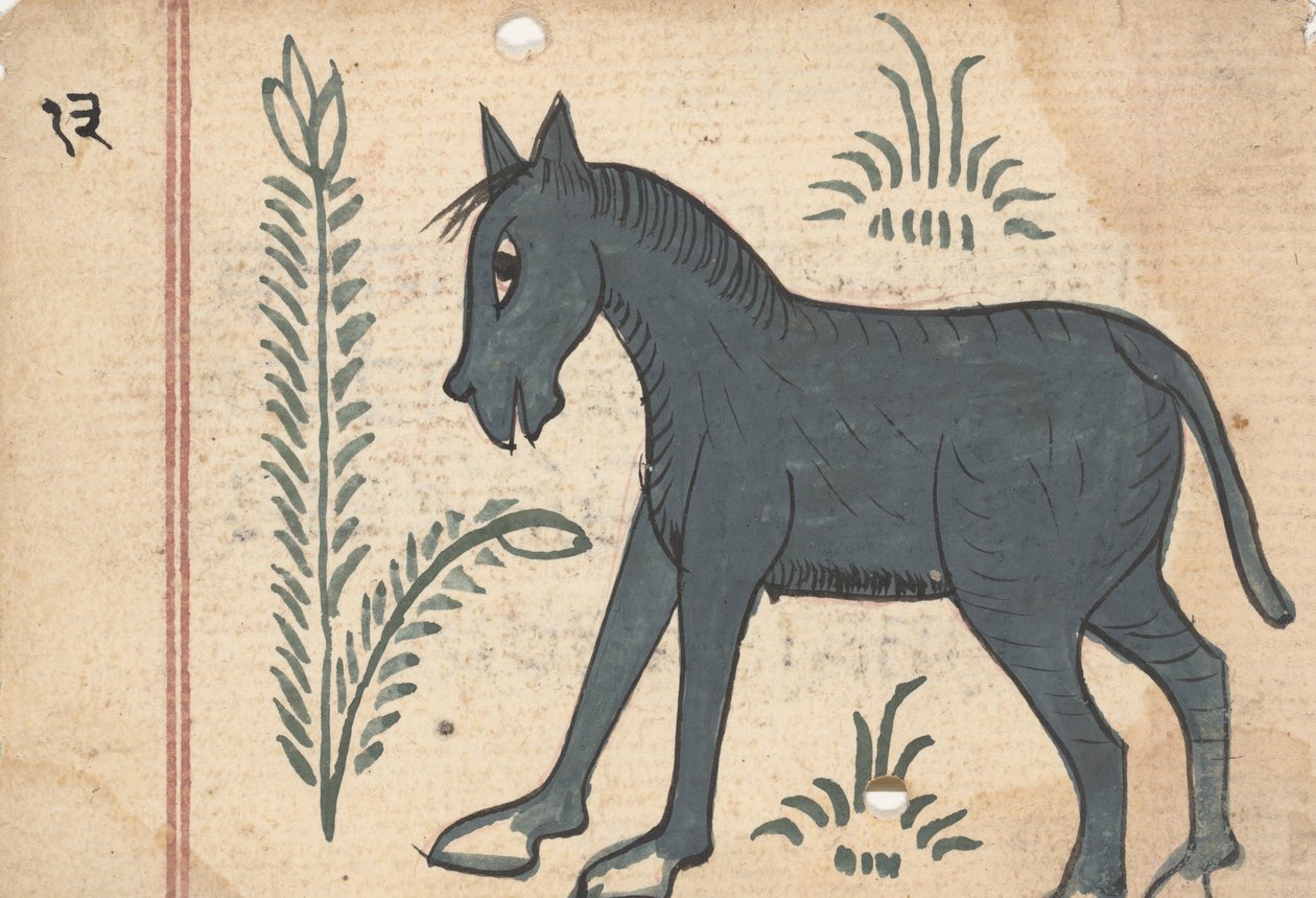 Bir Kehanet Kitabından Sayfa, yaklaşık. 1800. by Unbekannt
