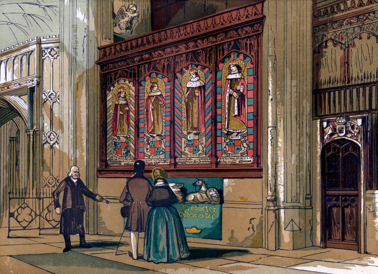 Boyalı ekran, St Georges Şapeli, 19. yüzyıl by Unbekannt