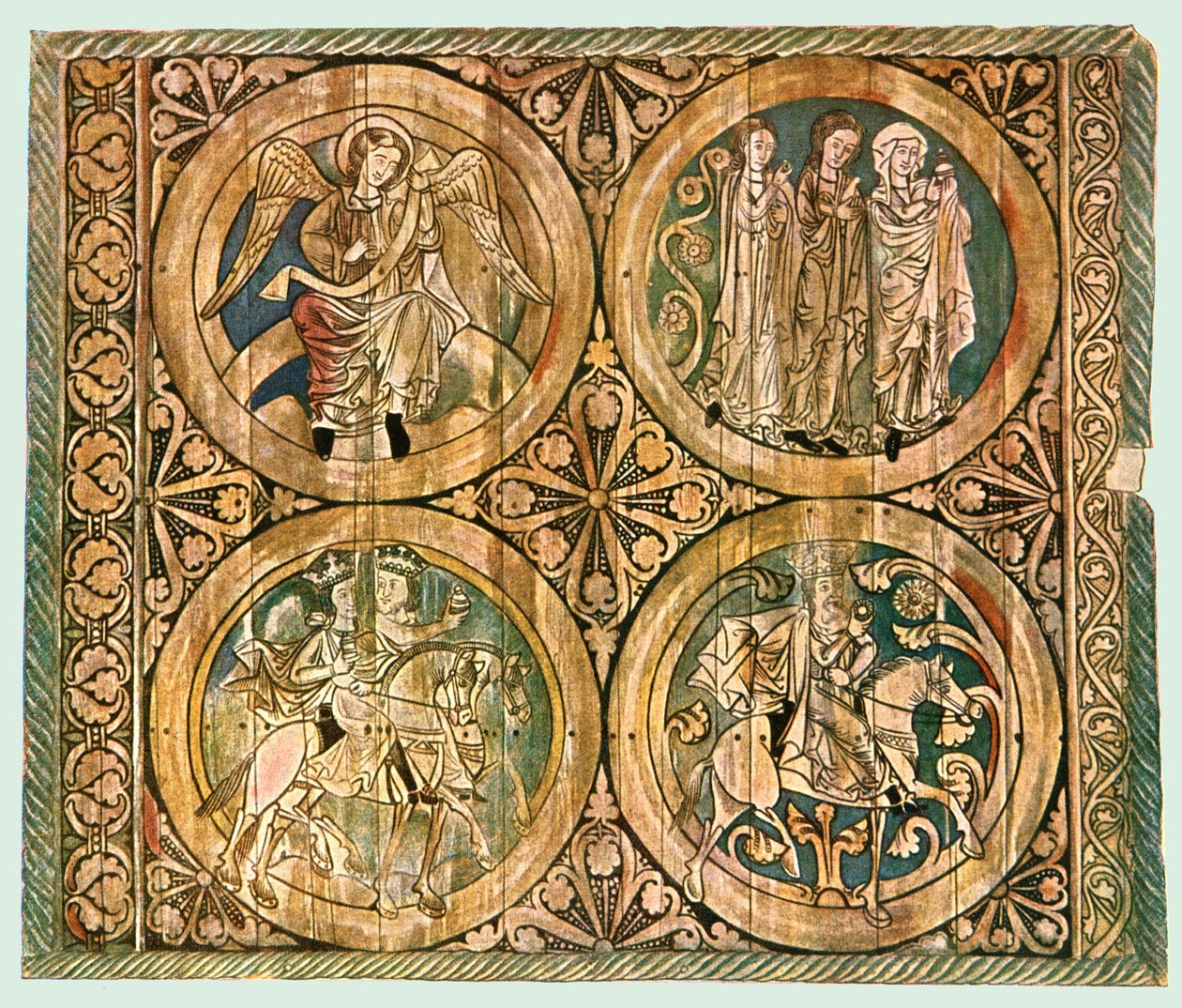 Boyalı ahşap tavan, Dädesjö Eski Kilise, Småland, İsveç, 1928. by Unbekannt