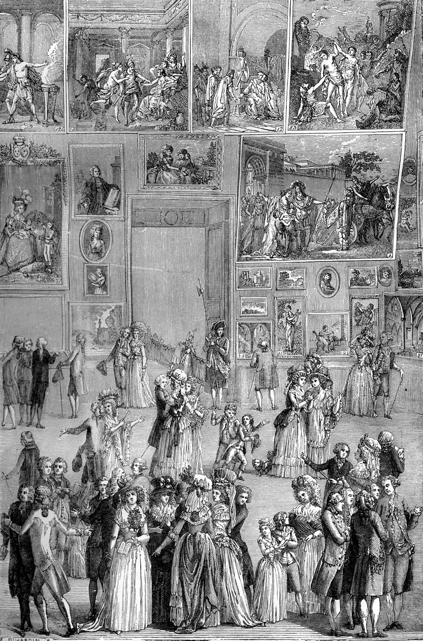 Resim sergisi, Louvre, Paris, 1737 1882-1884 by Unbekannt