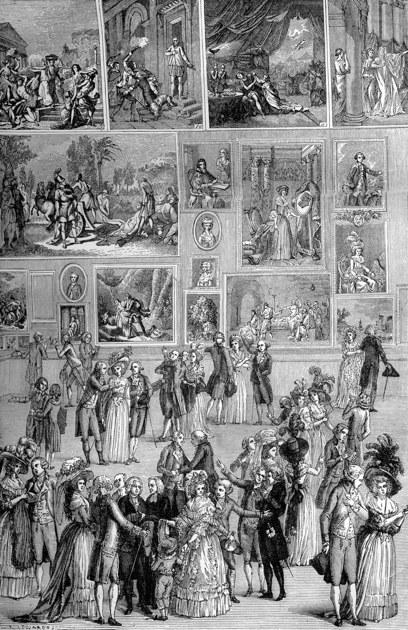 Resim sergisi, Louvre, Paris, 1737 1882-1884 by Unbekannt