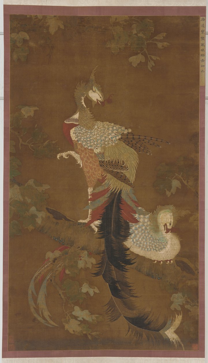 Bir Paulownia Ağacında Anka Çifti, Ming hanedanı, 16. yüzyıl. by Unbekannt