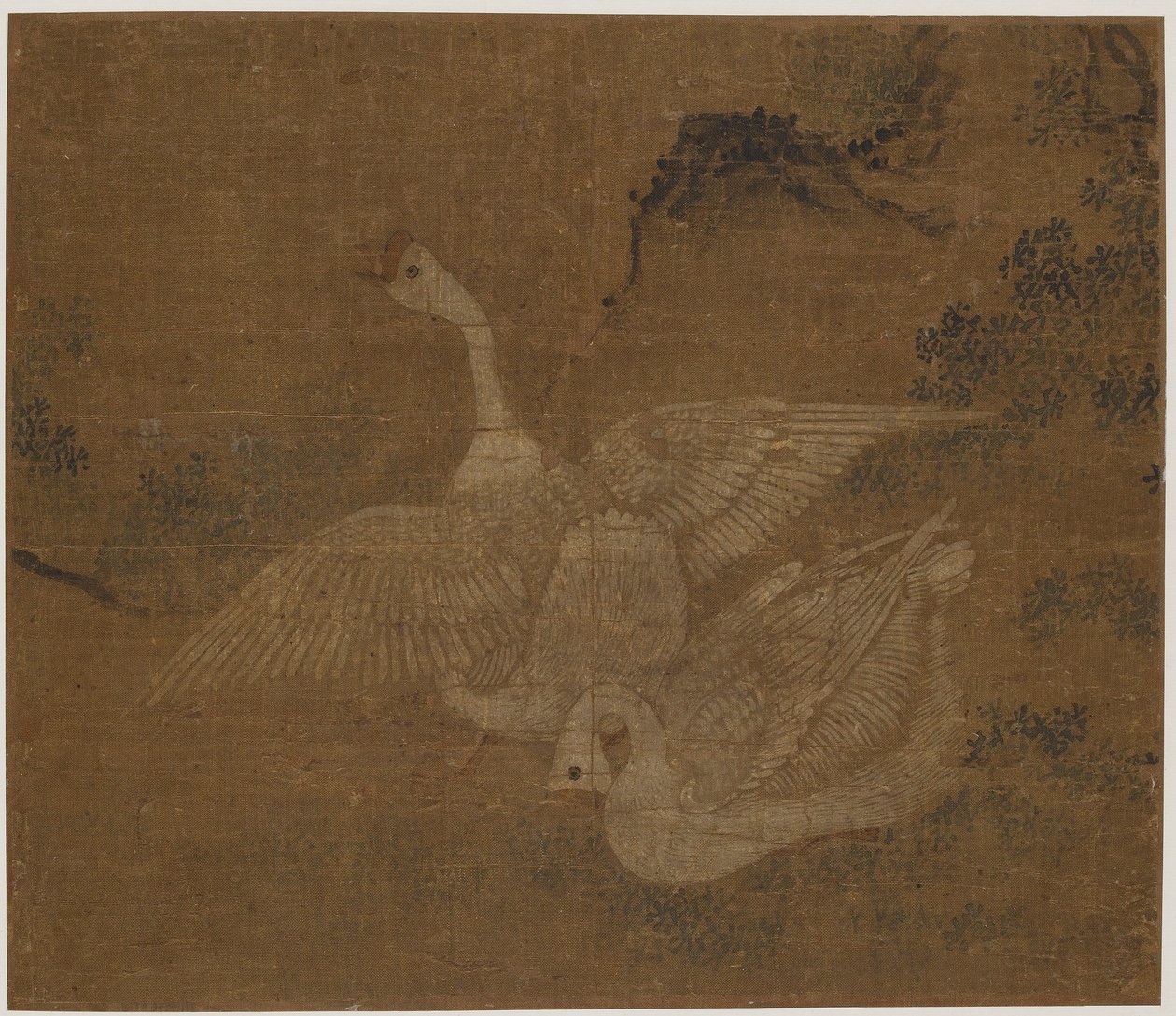 Bir çift yerli kaz, Muhtemelen Ming hanedanı, 1368-1644. by Unbekannt