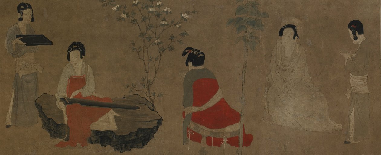 Saray Hanımları Kanun Qin Ayarı, Ming hanedanı, 1368-1644. by Unbekannt