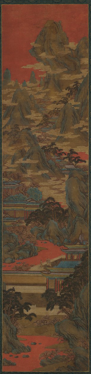 Gün Batımını İzleyen Saray Hanımları, Ming hanedanı, 16-17. yüzyıl. by Unbekannt