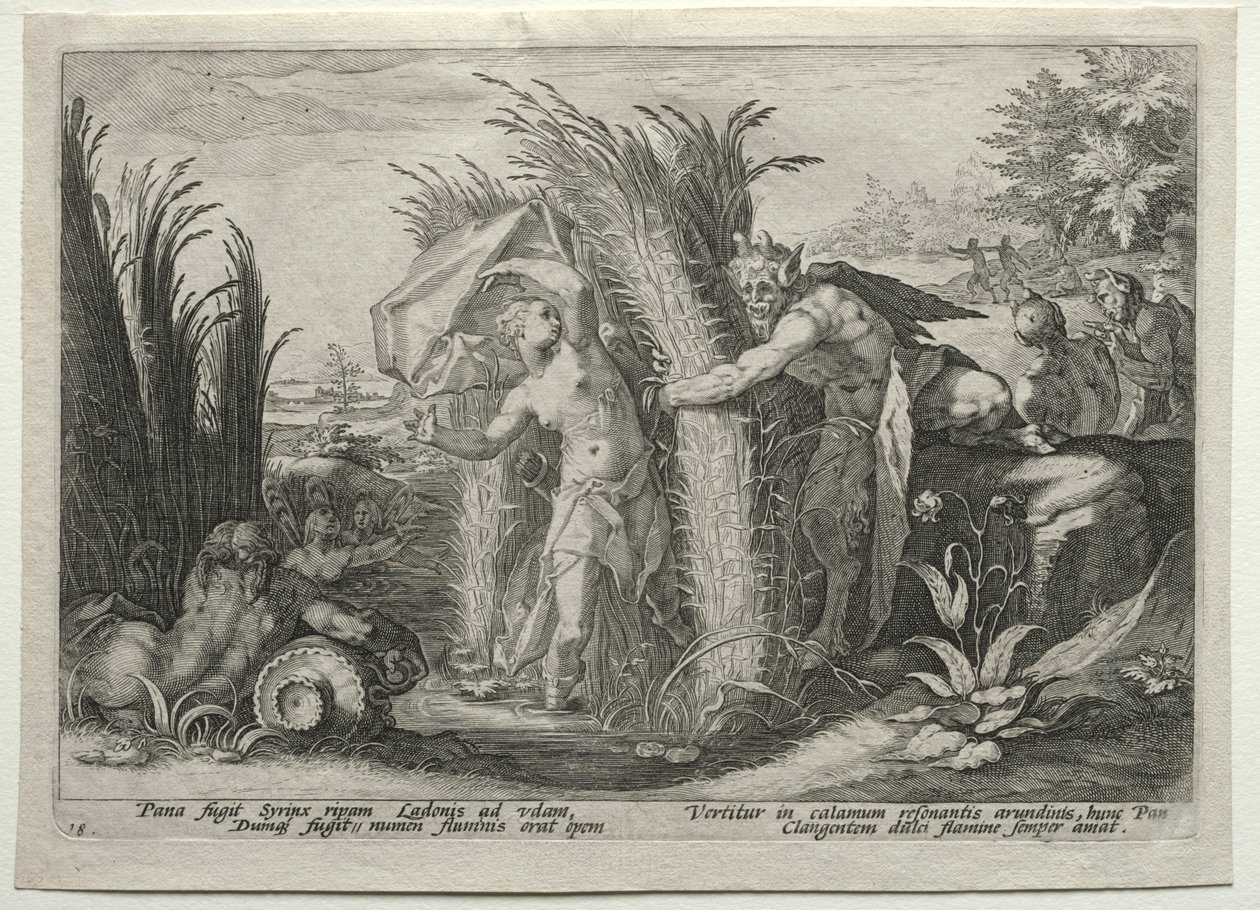 Pan Peşinde Syrinx, c. 1589. by Unbekannt
