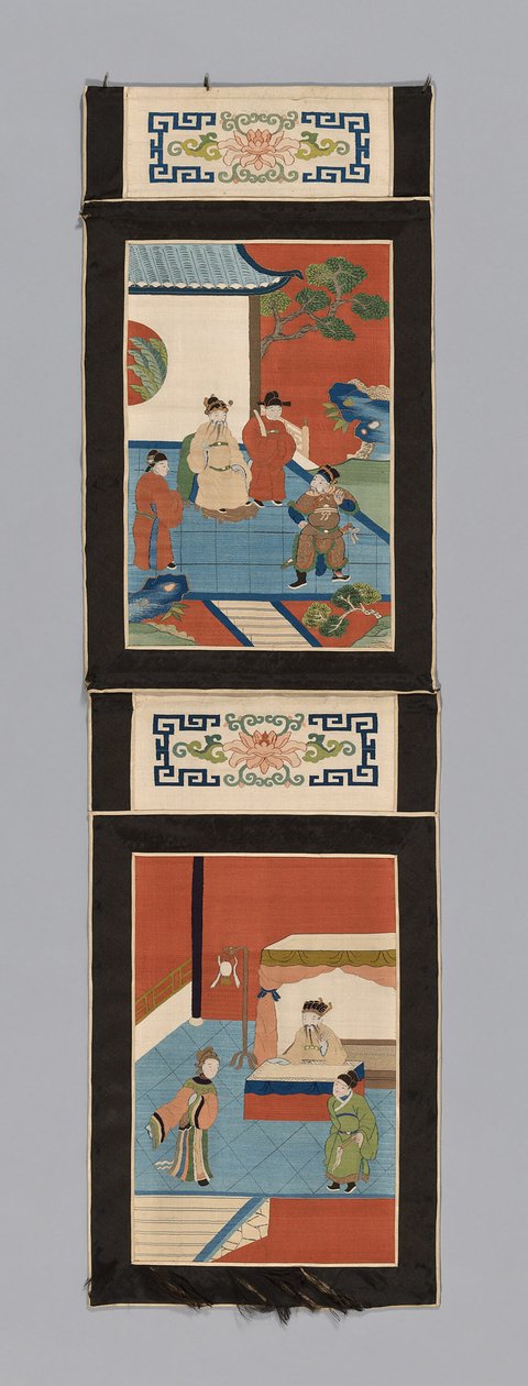 Ekran Paneli, Çin, Qing hanedanı 1644-1911, 18751900. by Unbekannt