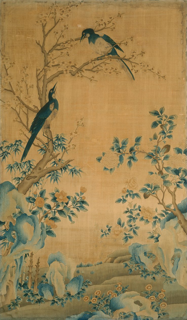 Panel Döşeme Kumaşı, Çin, Qing hanedanı 1644-1911, 17501800. by Unbekannt