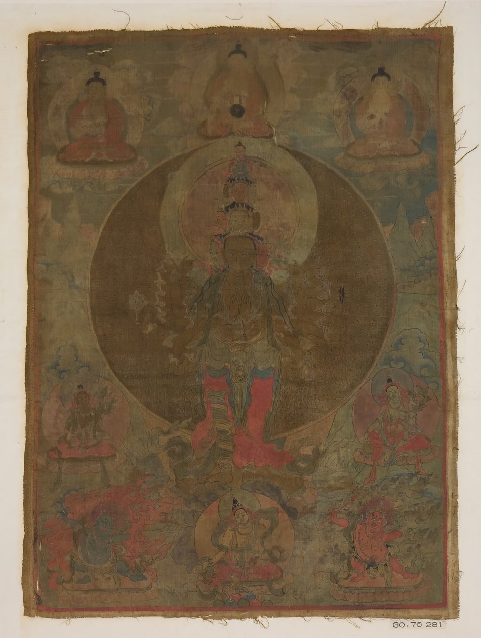 Bin Silahlı Guanyin Tablosundan Panel, tarihi bilinmiyor. by Unbekannt