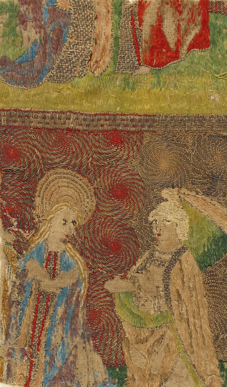 Bakire ve Gabriel Annunciate ile Panel, Almanca, 15. yüzyıl. by Unbekannt