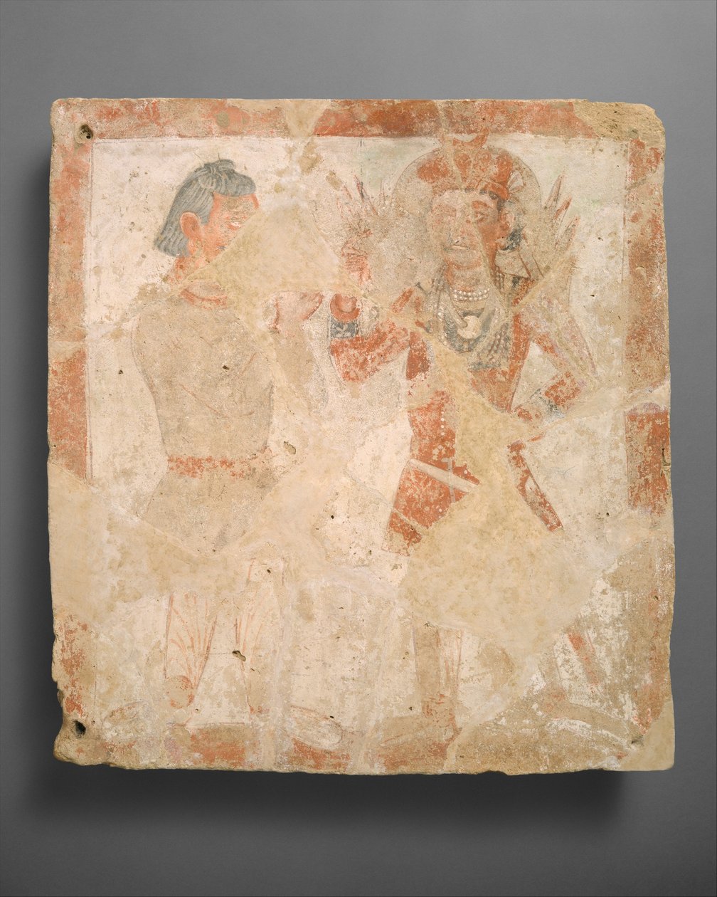 Tanrı Pharro ve tapan ile Panel, yaklaşık. 3. yüzyıl M.Ö. by Unbekannt