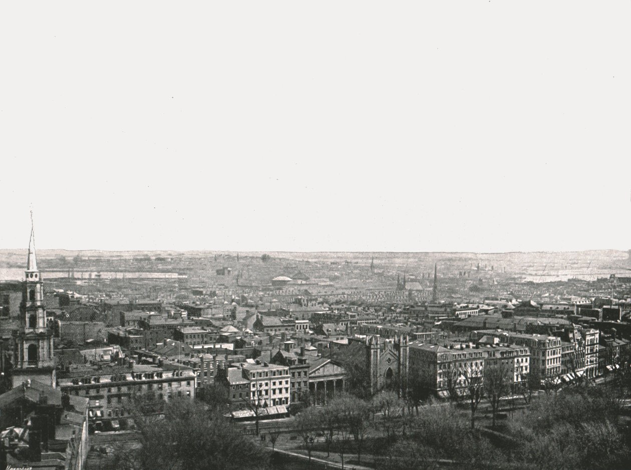 Boston şehrinin panoraması, ABD, 1895. by Unbekannt