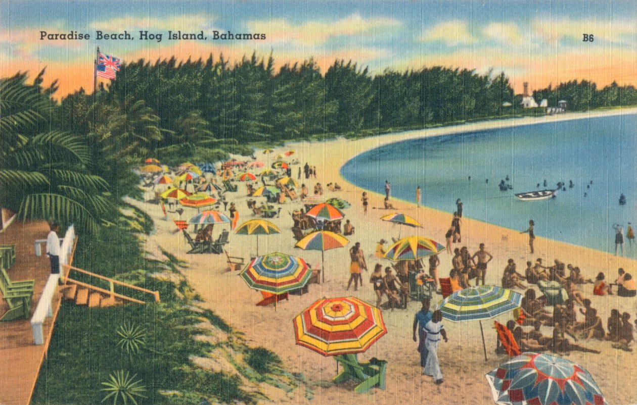 Cennet Sahili, Hog Adası, Bahamalar, c1930 by Unbekannt