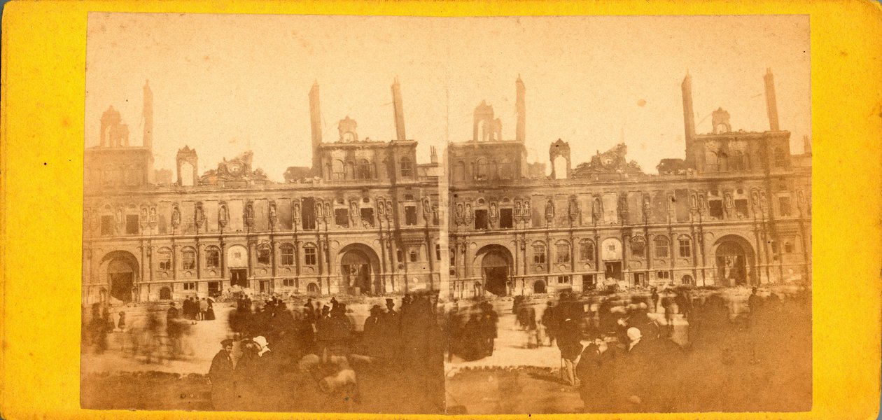 Paris Komünü (1871): Mayıs 1871 yangınından sonra Hotel de Ville