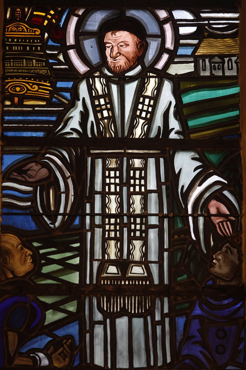 Paris, Fransa Saint Laurent kilisesi vitray: Saint Vincent de Paul, Paris, Fransa by Unbekannt