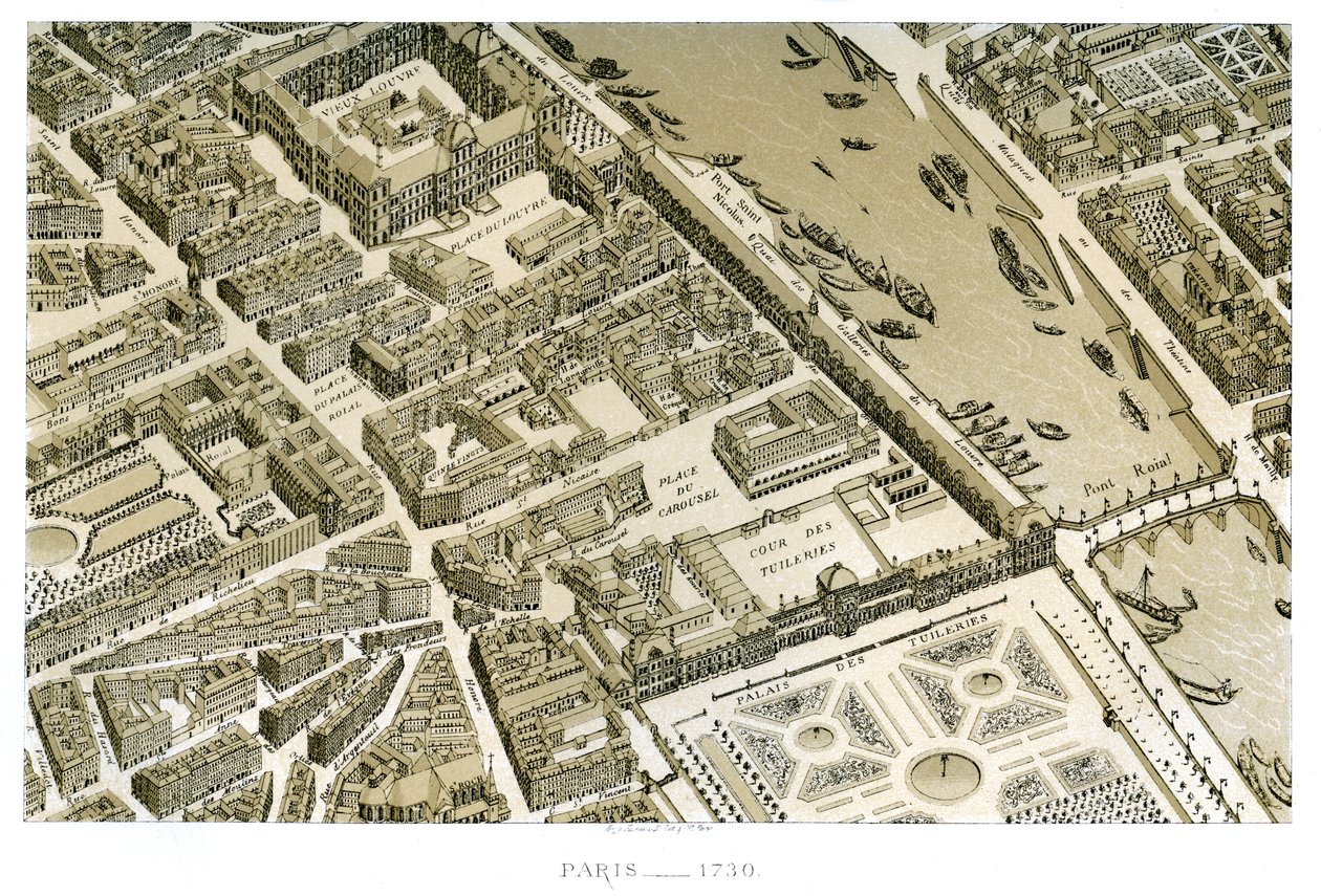 Paris, Fransa, c1730 by Unbekannt
