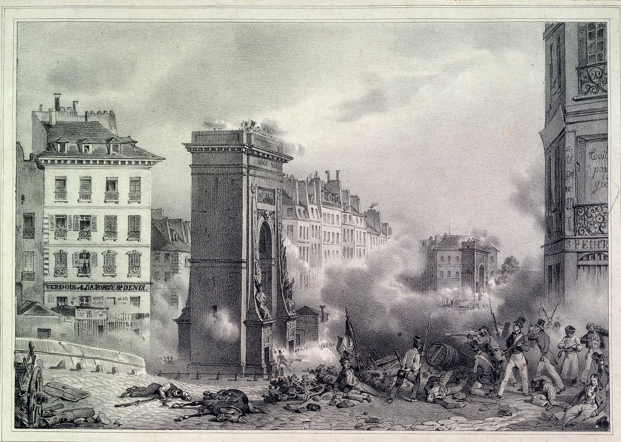 Paris. 1830 Temmuz Devrimi, 1830 by Unbekannt