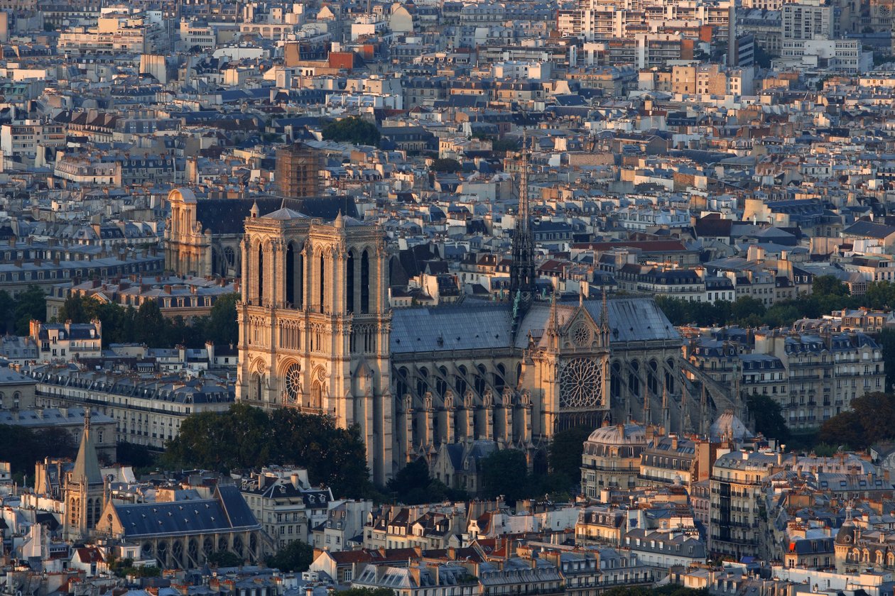 Paris şehri, Notre Dame de Paris Katedrali, Paris, Fransa by Unbekannt