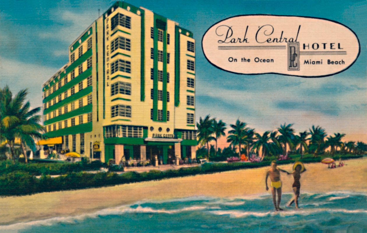 Park Central Hotel - Okyanusta, Miami Sahili, 1940