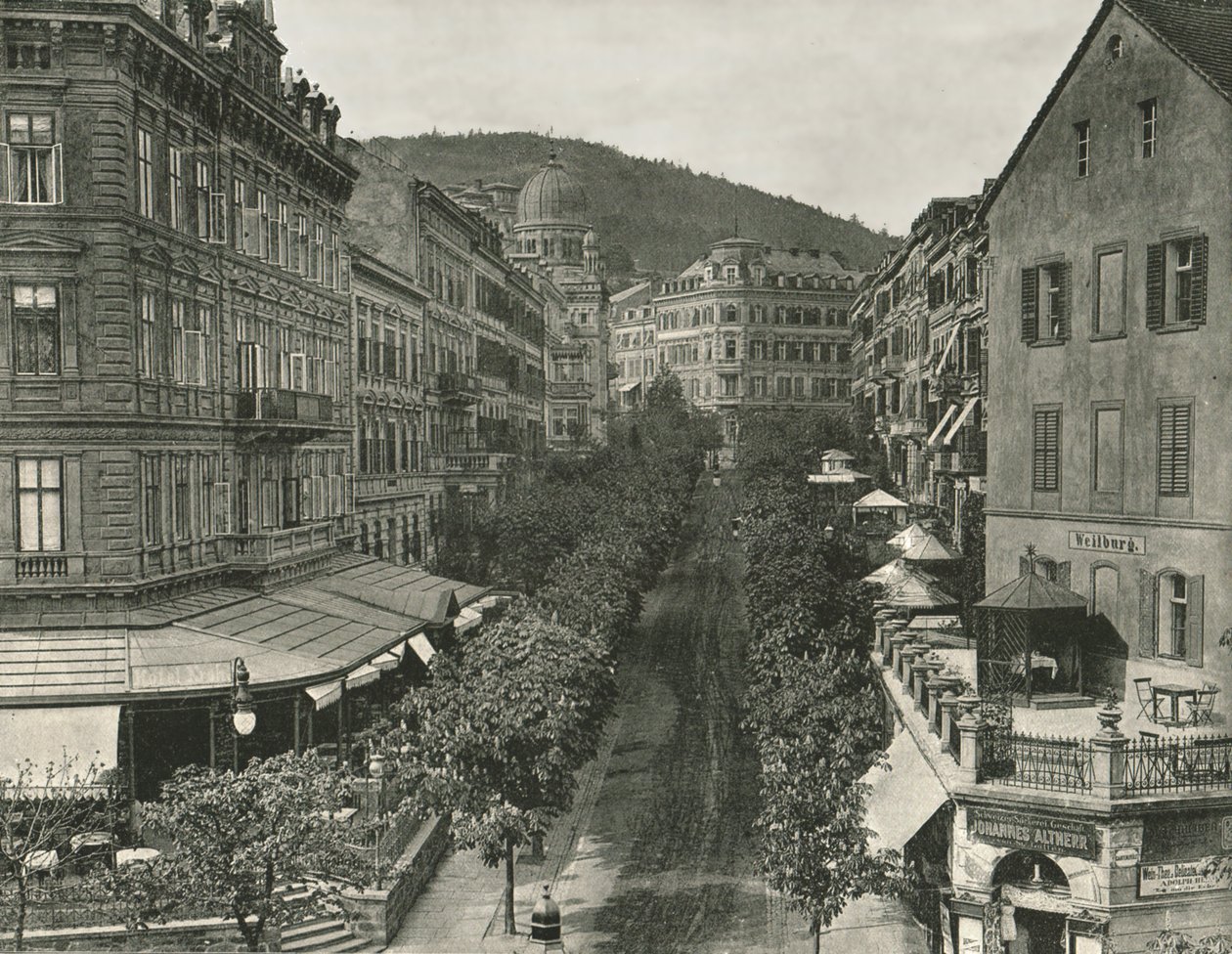 Parkstrasse, Carlsbad, Çekoslovakya, 1895. by Unbekannt