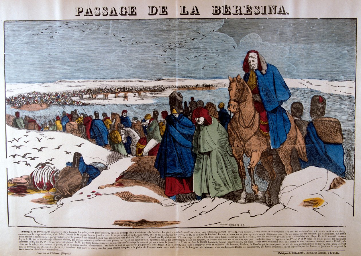 Berezina Geçidi, 28 Kasım 1812, 19. yüzyıl by Unbekannt
