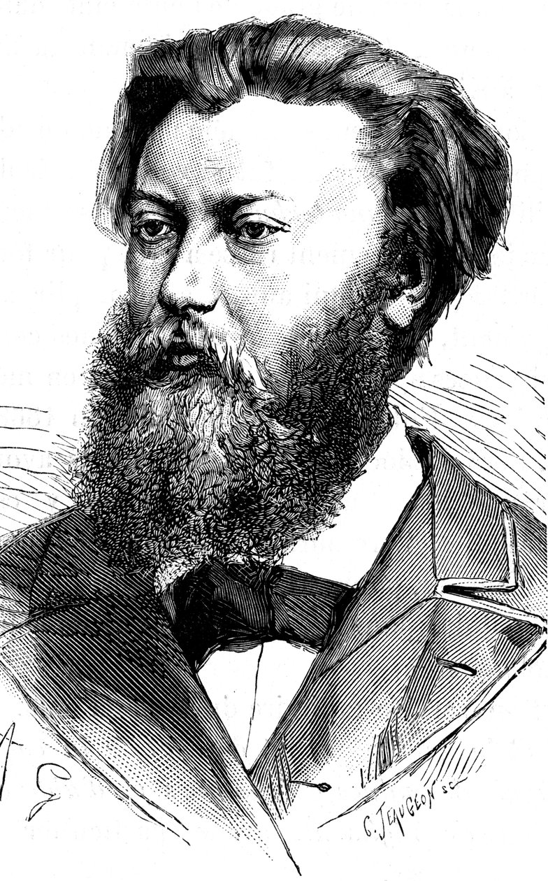Paul Jablochkoff, Rus telgraf mühendisi, 1883 by Unbekannt