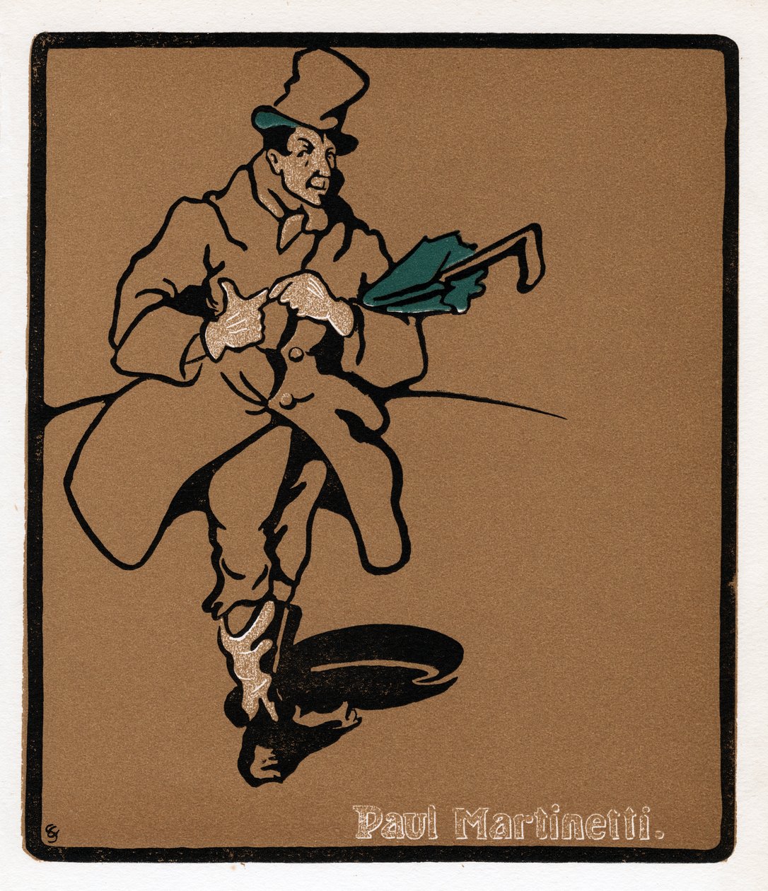 Paul Martinetti, Amerikan müzikhol yıldızı, 19. yüzyılın sonlarında by Unbekannt