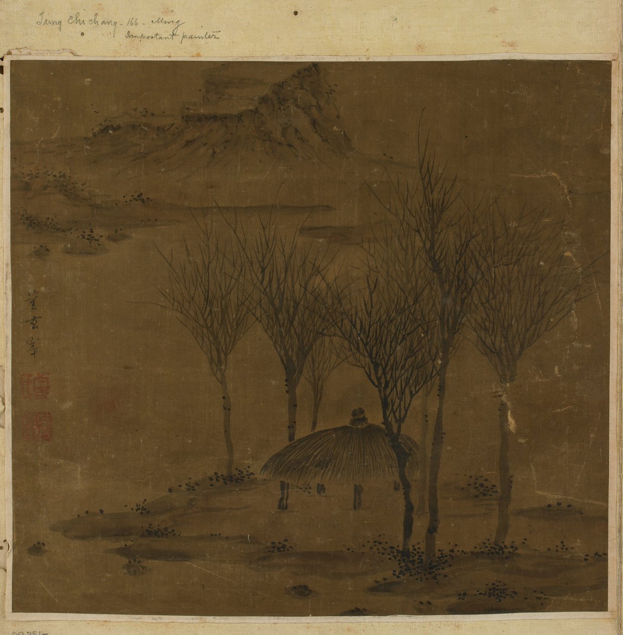 Su kenarındaki bir koruluktaki köşk, Ming hanedanı, 17. yüzyıl. by Unbekannt