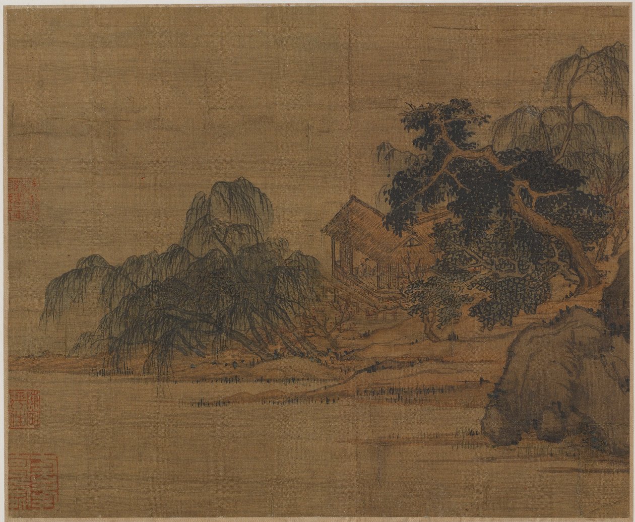 Ormanlık bir burun üzerindeki köşk, Muhtemelen Ming hanedanı, 1368-1644. by Unbekannt