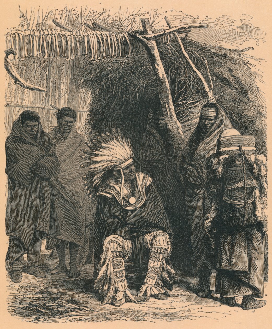 Pawnee Kızılderilileri, 19. yüzyıl by Unbekannt