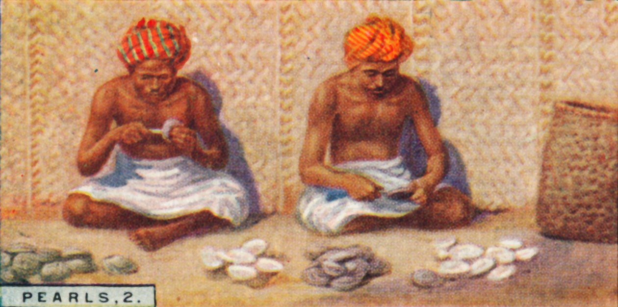 İnciler, 2. - İstiridyelerin Açılması, Seylan, 1928 by Unbekannt