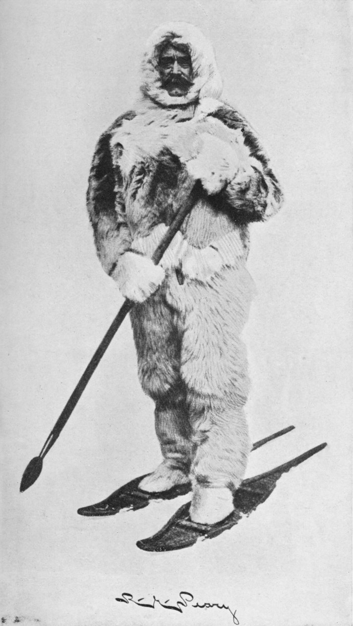 Arctic Kıyafetinde Peary, 1910, 1928 by Unbekannt