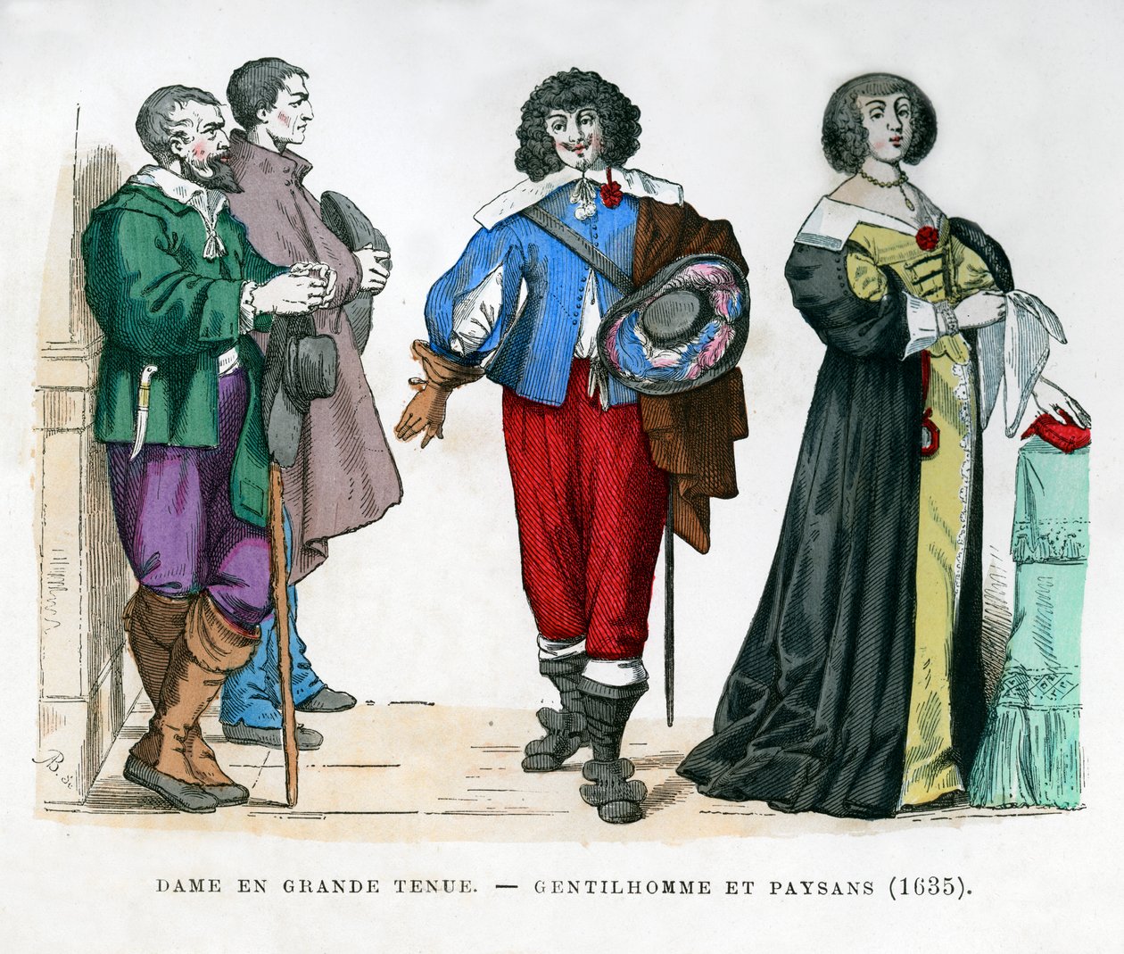 Köylüler, bir beyefendi ve bir hanımefendi, 1635 1882-1884 by Unbekannt