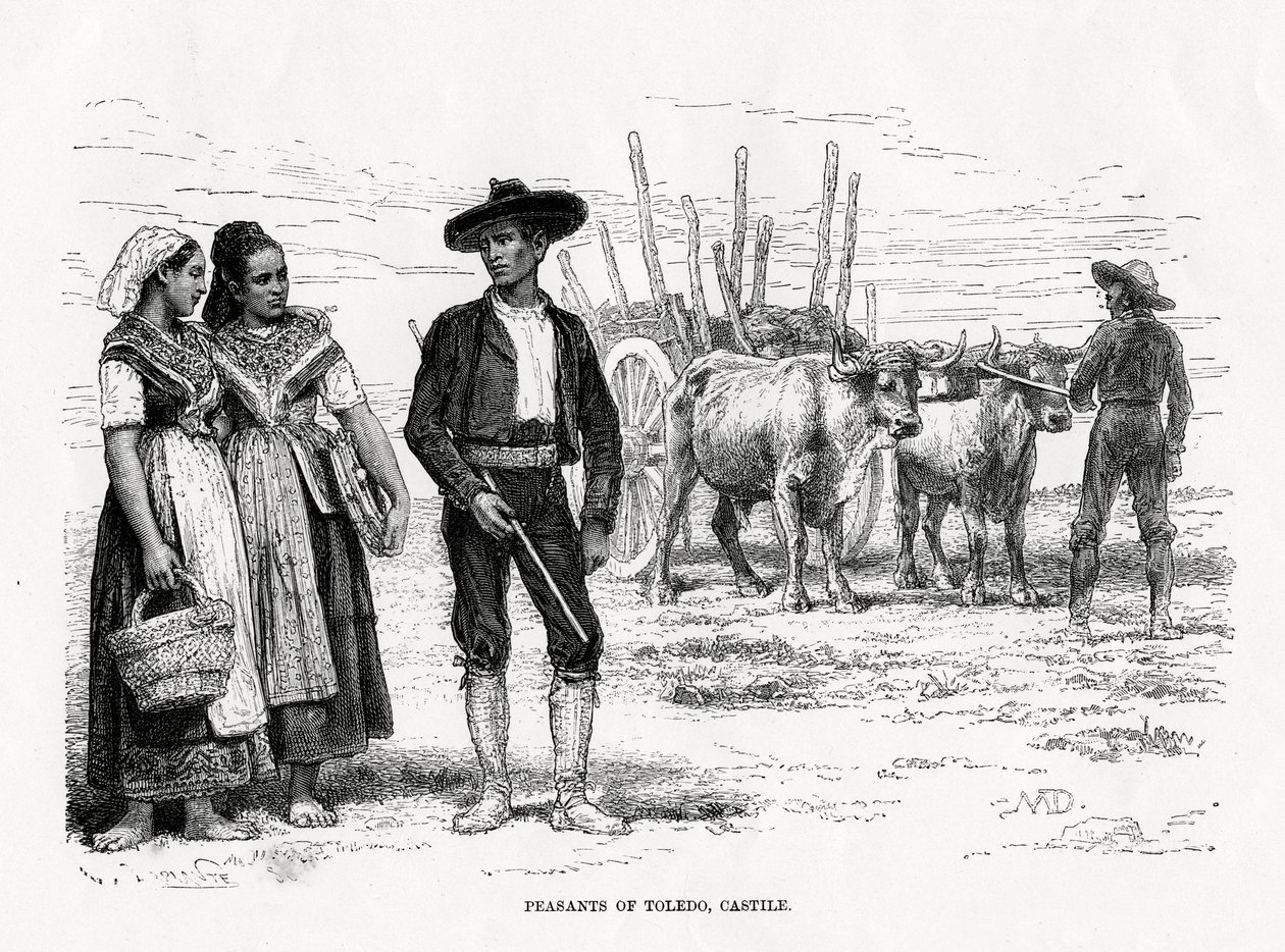 Toledo Köylüleri, Castilla-La Mancha, İspanya, 1879 by Unbekannt